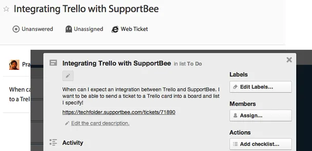 Screenshot of Trello