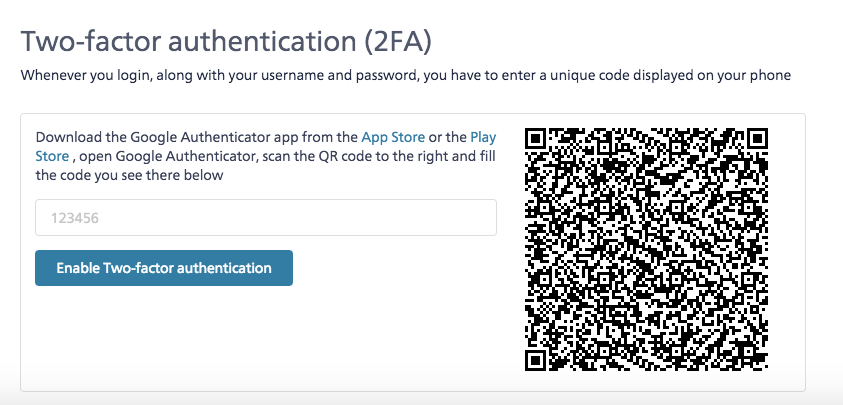 Secure your app with Two-factor authentication