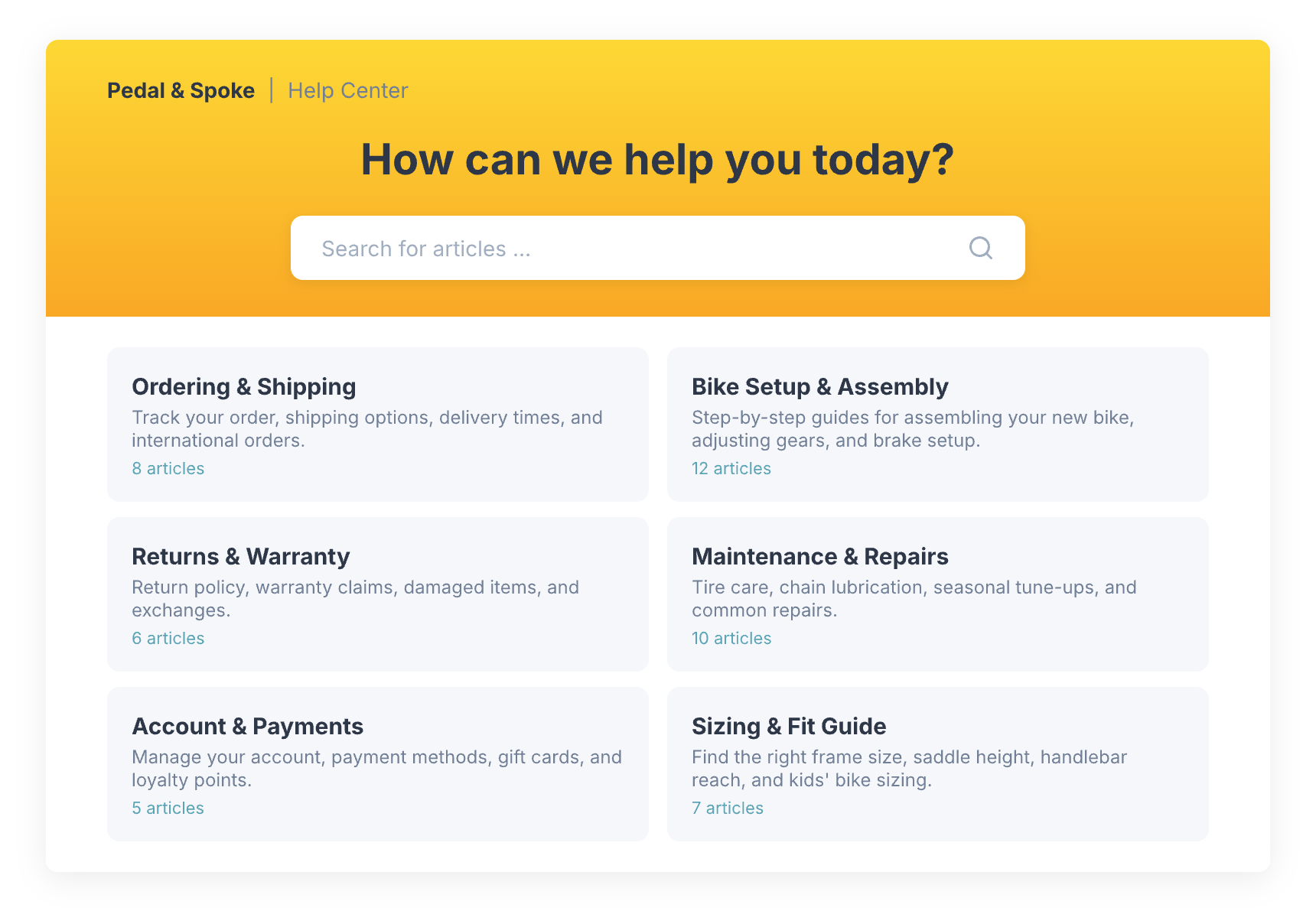 Knowledge Base answers common questions
