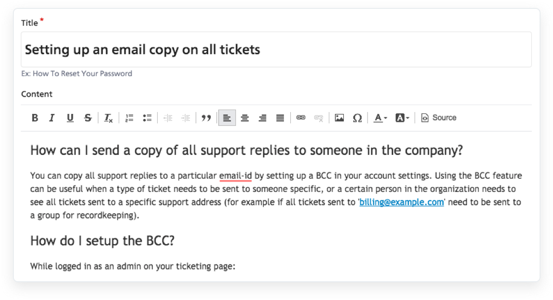 Easily create and edit content